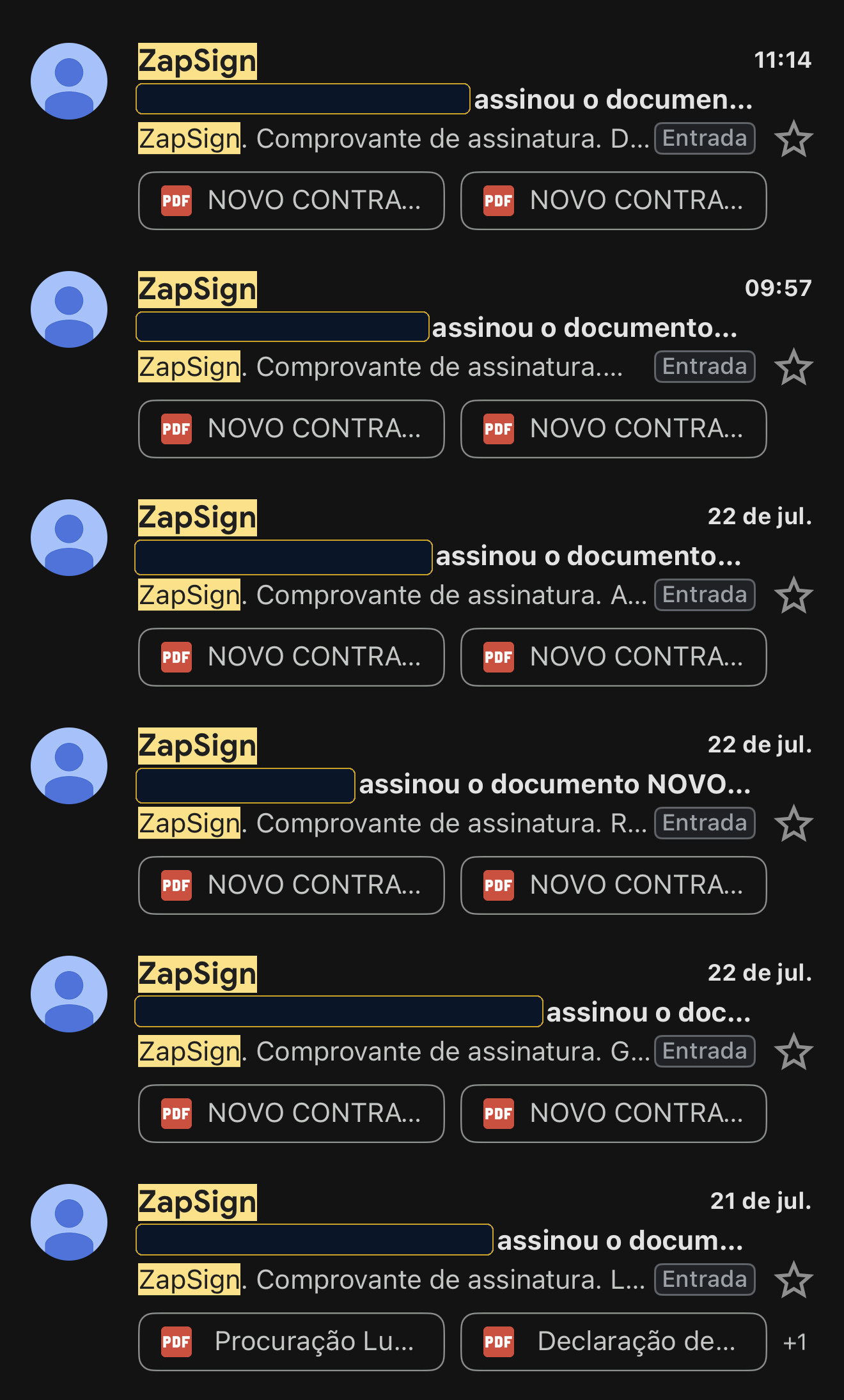 Print de contrato assinado digitalmente via Zapsign